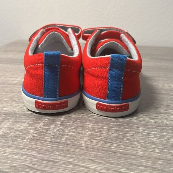 See Kai Run Stevie II Red/Blue Shoes - Picture 4 of 8